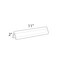 Azar Displays 11"W x 2"H Two-Sided Nameplate, PK10 192803 - alternate 2